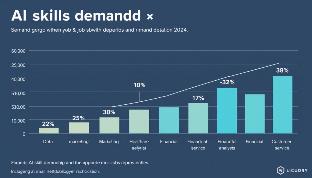 AI skills demand growth chart across different job categories AI skills demand growth chart across different job categories