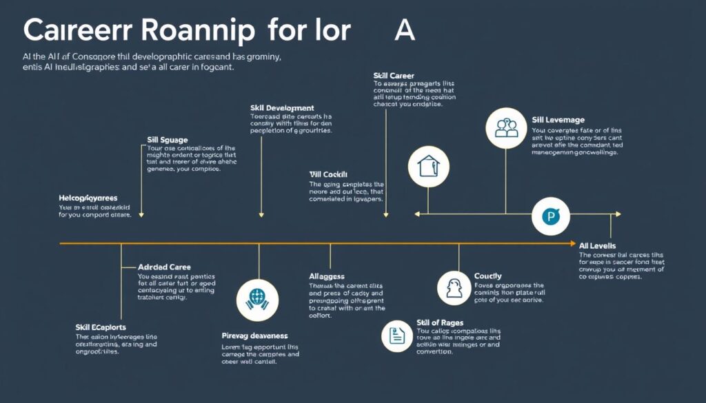 Future career roadmap showing progression of skills and opportunities in the AI era Future career roadmap showing progression of skills and opportunities in the AI era