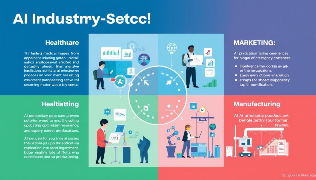 Industry-specific AI applications across different sectors Industry-specific AI applications across different sectors