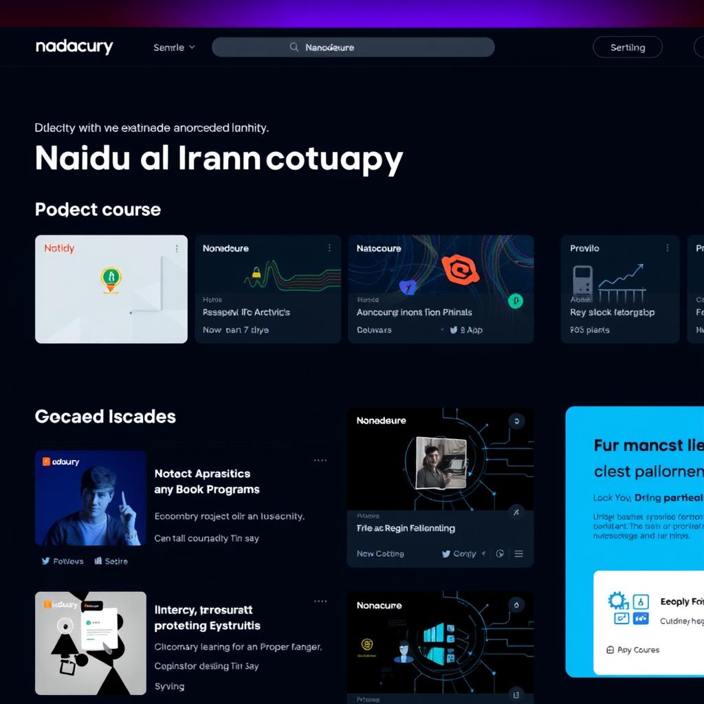 Udacity Nanodegree programs interface Udacity Nanodegree programs interface