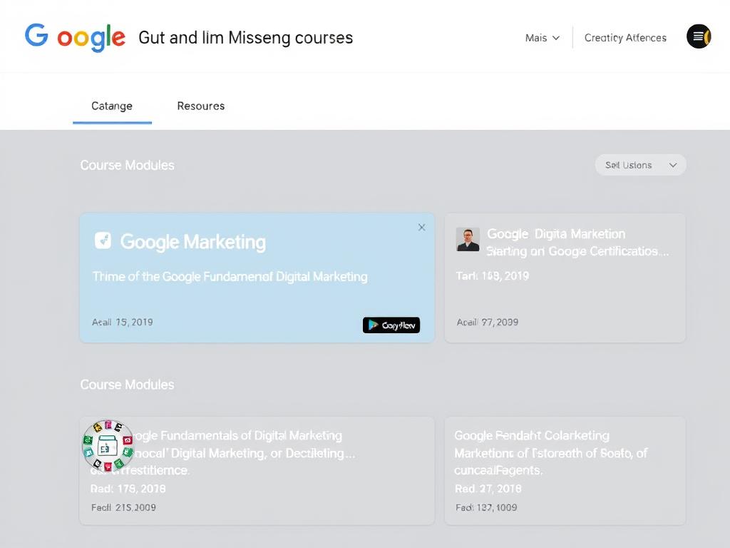 Google Fundamentals of Digital Marketing Certificate interface showing Most Affordable Online Digital Marketing Certificates 2025 Google Fundamentals of Digital Marketing Certificate interface showing Most Affordable Online Digital Marketing Certificates 2025