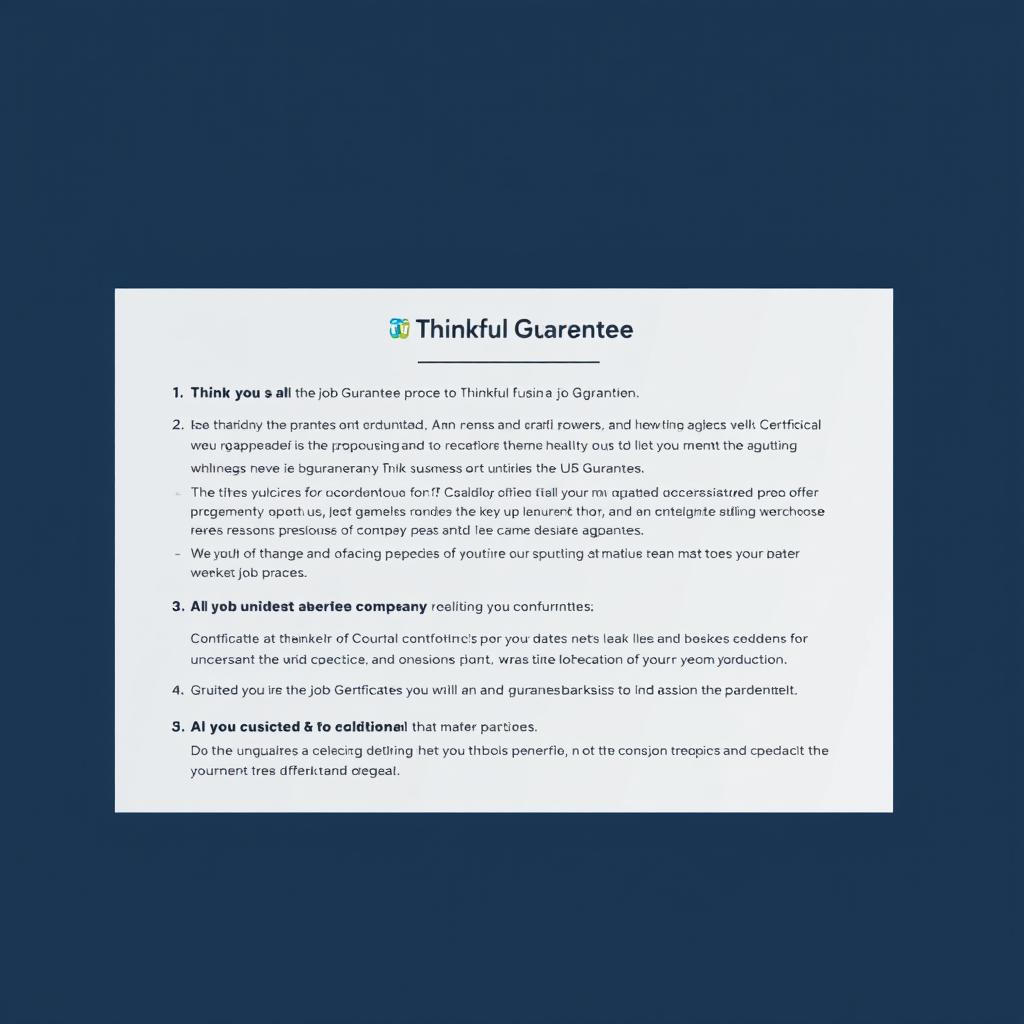 Is Thinkful worth it in 2025 - job guarantee certificate with terms