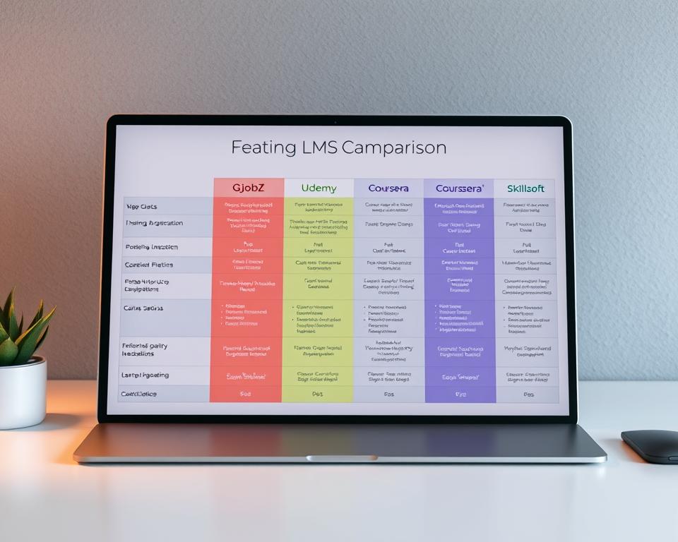LMS platform comparison chart