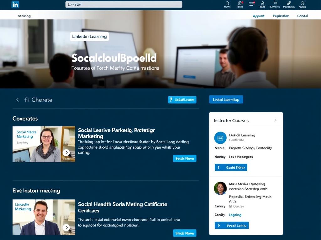 LinkedIn Learning Social Media Marketing certificate dashboard highlighting affordable options for 2025 LinkedIn Learning Social Media Marketing certificate dashboard highlighting affordable options for 2025
