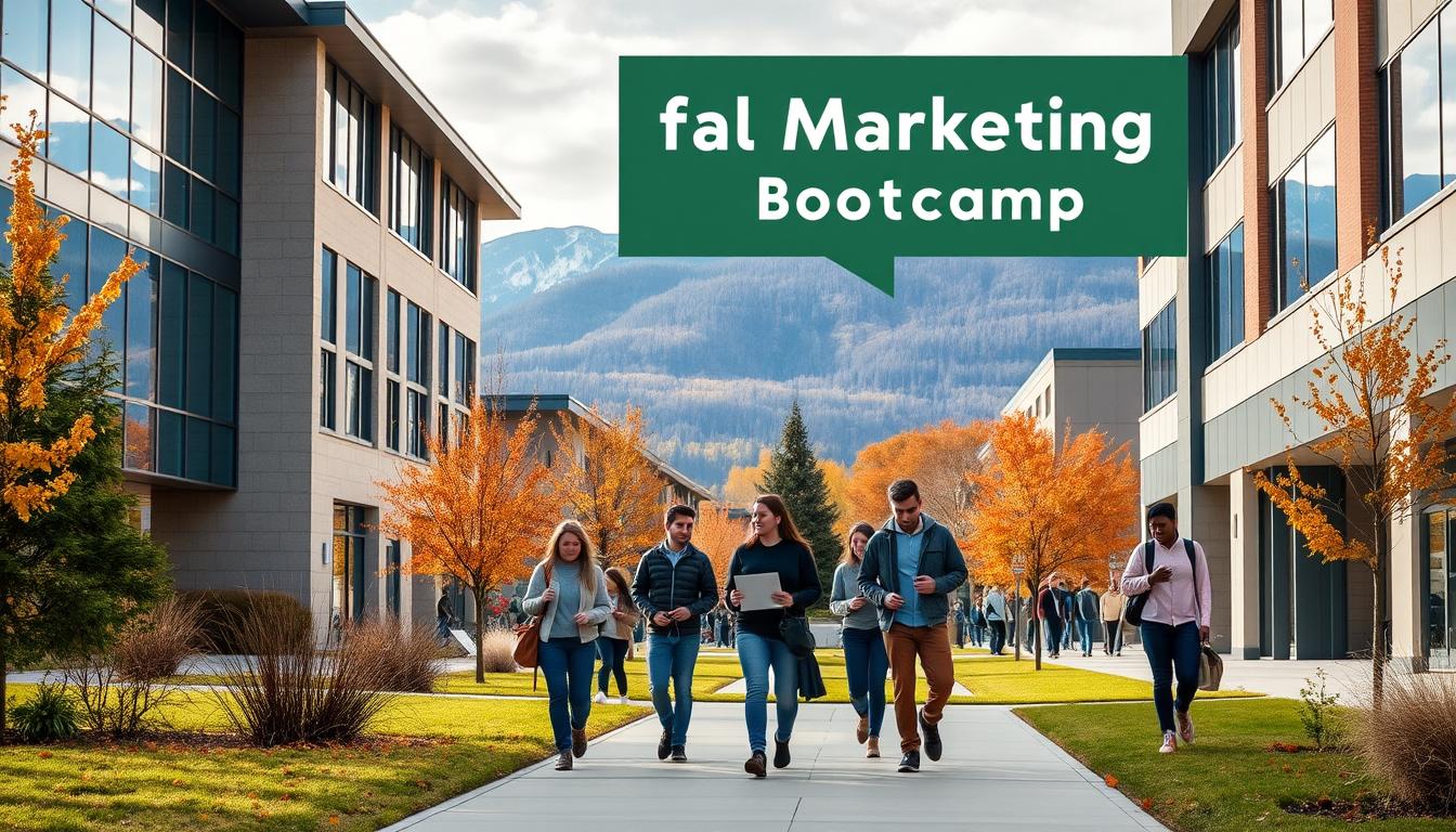 University of Vermont campus with digital marketing bootcamp students