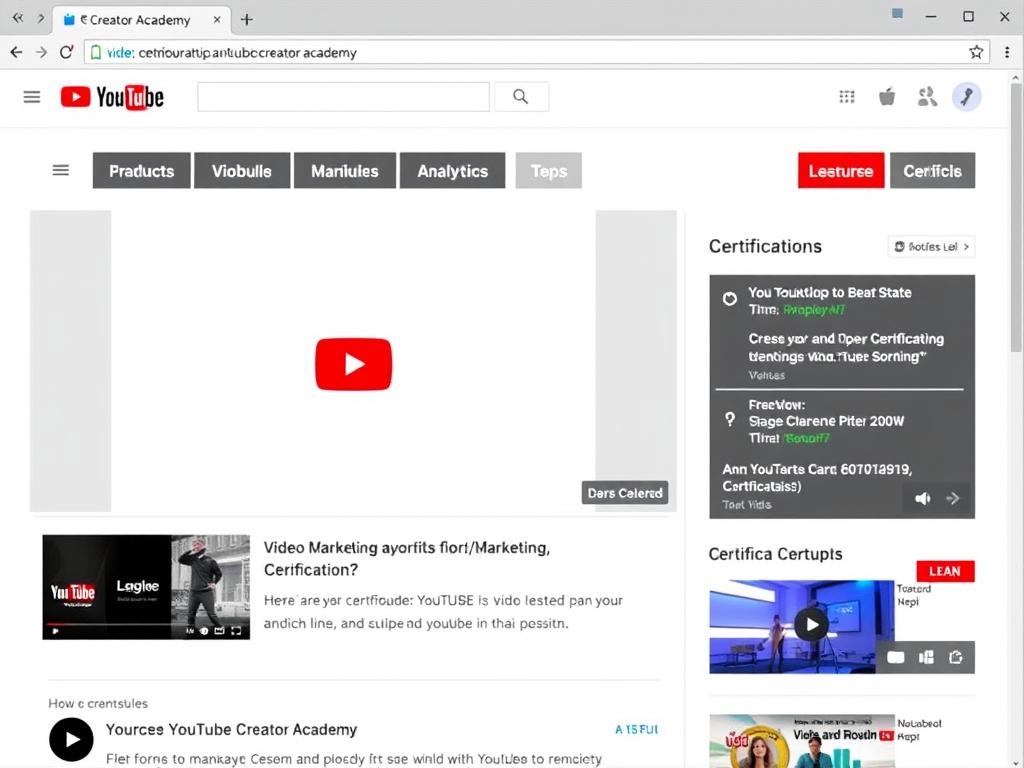 YouTube Creator Academy showing video marketing strategies for 2025 YouTube Creator Academy showing video marketing strategies for 2025