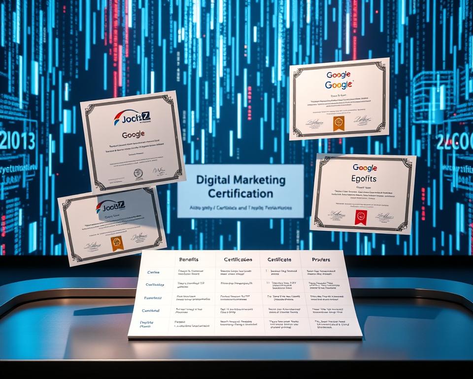 digital marketing certification comparison