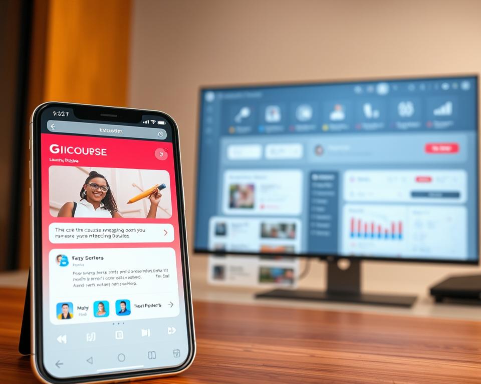 mobile learning interface