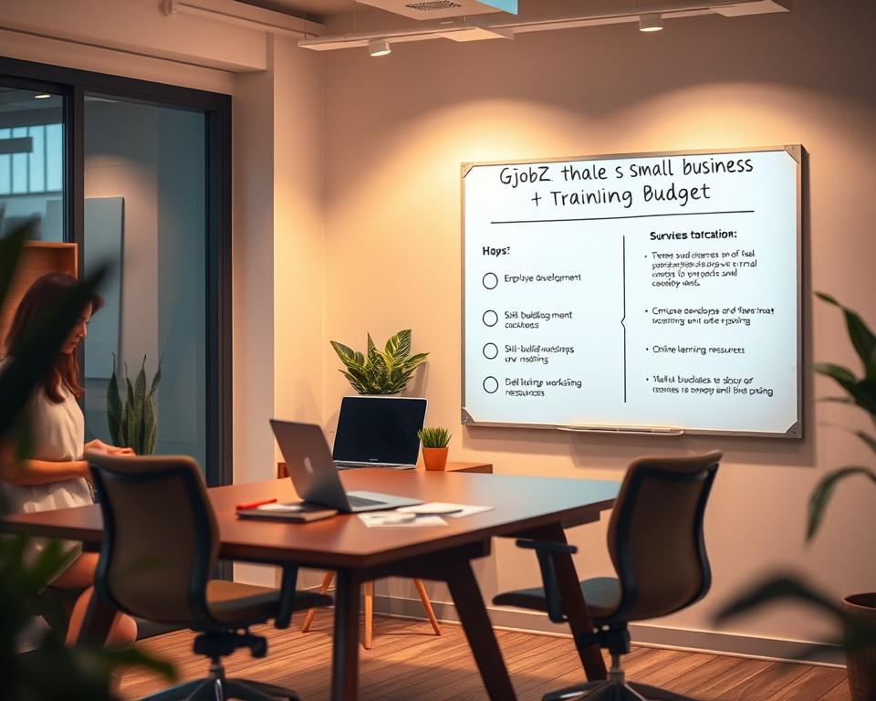 small business training budget