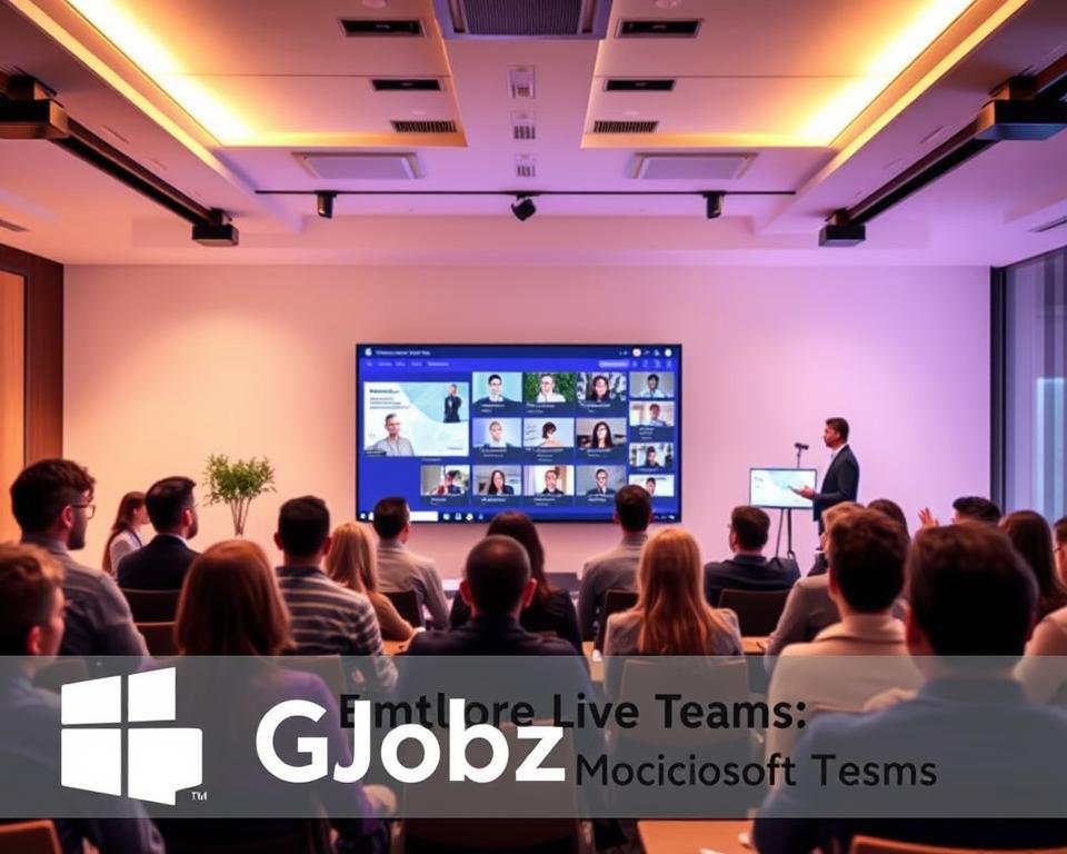 Microsoft Teams live training interface
